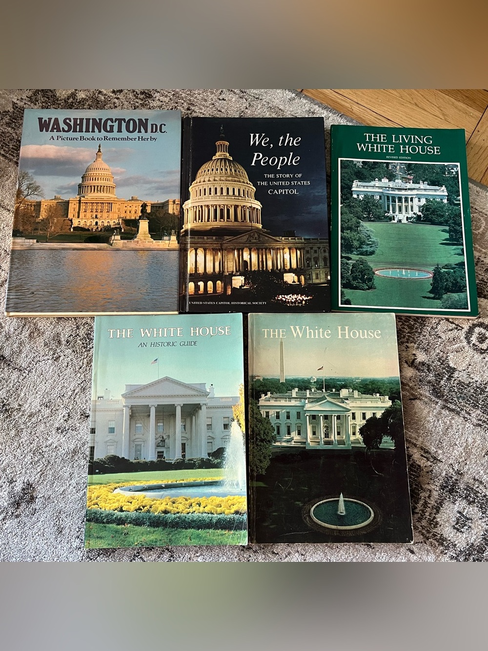 Five vintage 1980’s books about The White House